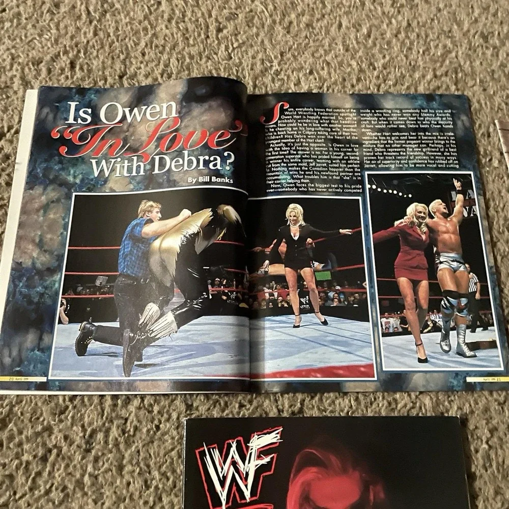 Vintage 1999 WWF Magazine Lot 5 Triple H Rock Edge Christian Mr Ass Wrestling
